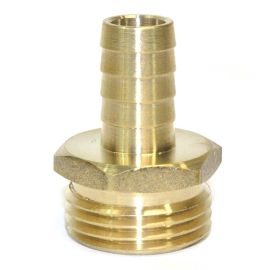 Interstate Pneumatics FGM308 3/4 Inch GHT Male x 1/2 Inch Barb Hose Fitting