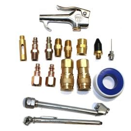 Interstate Pneumatics TGBCK 17 Piece Tire Gauge / Blow Gun / Fitings Kit