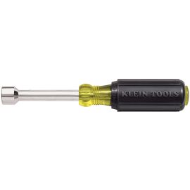 Klein Tools 630-1/2 Nut Driver Cushion Grip 3 Inch Hollow Shaft 1/2 Inch Hex