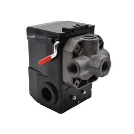 Superior Electric LF10-4H-HP Pressure Switch - 1/4 inch FPT Four Port - Bend Lever Switch 135-175 PSI fits Dewalt Hitachi Emglo Makita Porter Cable Ridgid Rolair Air Compressors