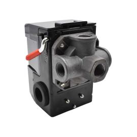 Superior Electric LF10-4H-MP Pressure Switch - 1/4 inch FPT Four Port - Bend Lever Switch 95-125 PSI fits Dewalt Hitachi Emglo Makita Porter Cable Ridgid Rolair Air Compressors