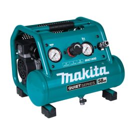 Makita MAC100Q Quiet Series, 1/2 HP, 1 Gallon Compact, Oil-Free, Electric Air Compressor