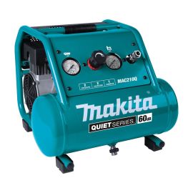 Makita MAC210Q Quiet Series, 1 HP, 2 Gallon, Oil-Free, Electric Air Compressor