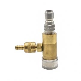 Interstate Pneumatics PW7161 Adjustable Soap Injector, 3/8 Inch Plug x 3/8 Inch Coupler - 4000 PSI