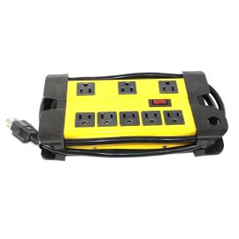 Superior Electric SE 1544 Heavy-Duty Metal Power Strip, 8 Outlet, 6ft Cord, 14AWG, UL