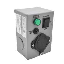 Superior Electric RVA1626 20A 125V NEMA 5-20P Generator Transfer Switch – Weatherproof Box With Circuit Breaker