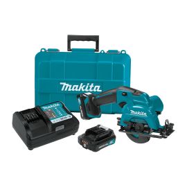 Makita SH02R1 12V max CXT Lithium-Ion Cordless 3-3/8 Inch Circular Saw Kit, case (2.0Ah)