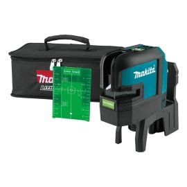 Makita SK106GDZ 12V max CXT® Self-Leveling Cross-Line/4-Point Green Laser, (Tool Only)