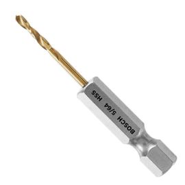 Bosch TI2132IM 5/64 Inch Impact Tough Titanium Drill Bits - 5 Pieces