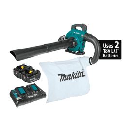 Makita XBU04PTV 18V X2 (36V) LXT® Lithium‑Ion Brushless Cordless Blower Kit with Vacuum Attachment Kit (5.0Ah)