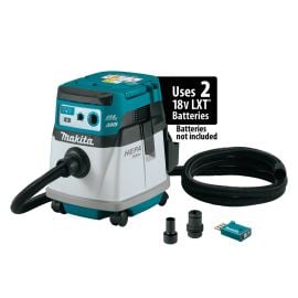 Makita XCV25ZUX 36V (18V X2) LXT Brushless Cordless 4 Gallon HEPA Filter Dry Dust Extractor/Vacuum, AWS (Tool Only)