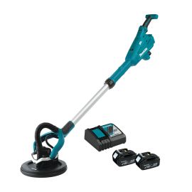 Makita XLS01TX1 18V LXT Lithium-Ion Brushless Cordless 9 inch Drywall Sander Kit, AWS Capable (5.0Ah)