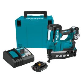 Makita XNB02RJ 18V LXT® Lithium-Ion Cordless 2-1/2 Inch Straight Finish Nailer Kit, 16 Ga., case (2.0Ah)