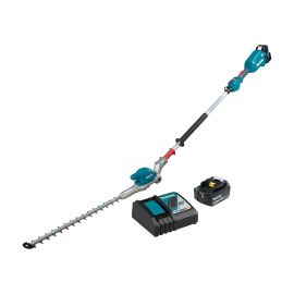 Makita XNU01T 18V LXT Lithium-Ion Brushless Cordless 20 Inch Articulating Pole Hedge Trimmer Kit (5.0Ah)