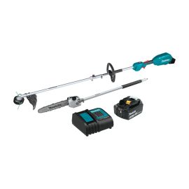 Makita XUX02SM1X4 18V LXT® Lithium‑Ion Brushless Cordless Couple Shaft Power Head Kit With 13 Inch String Trimmer & 10 Inch Pole Saw Attachments (4.0Ah)