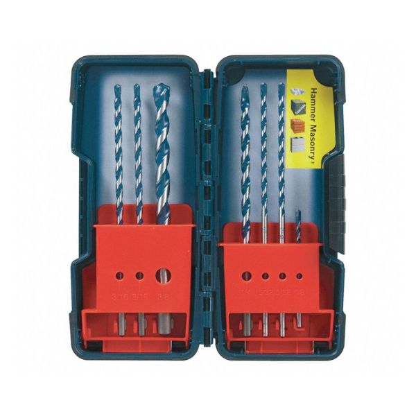GBH　7枚SET Bosch HCBG700T Blue Granite Turbo Hammer Drill Bit Set 7pc