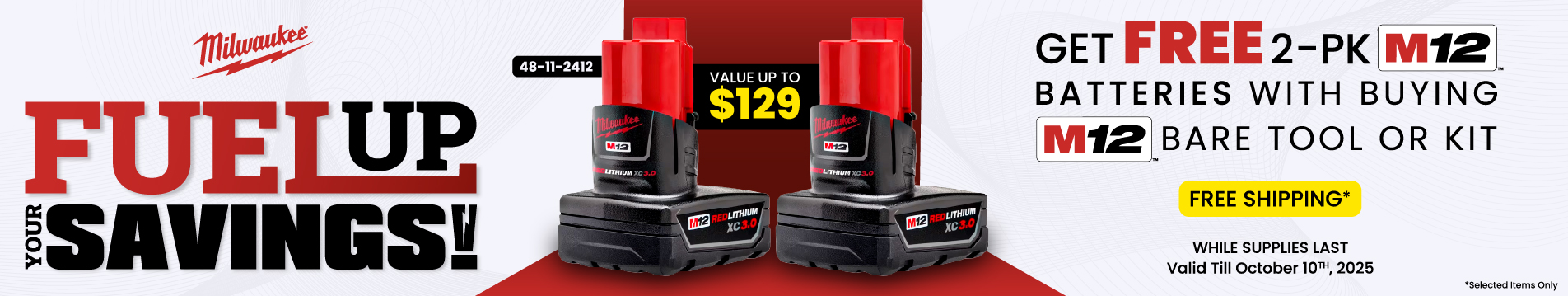 Milwaukee Fuel up Savings
