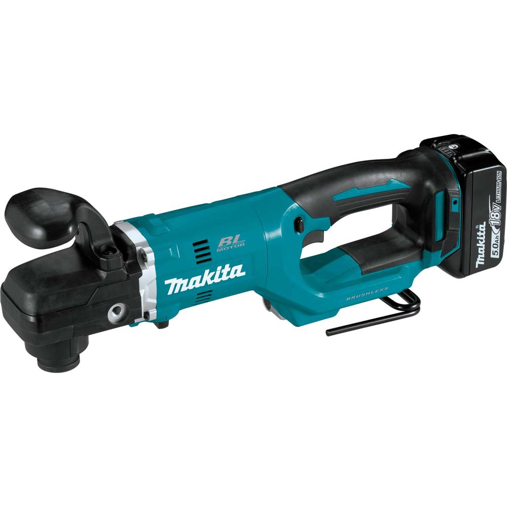 Makita XAD06T 18V LXT® Lithium-Ion Brushless Cordless 7/16 Inch Hex Right  Angle Drill Kit (5.0Ah)