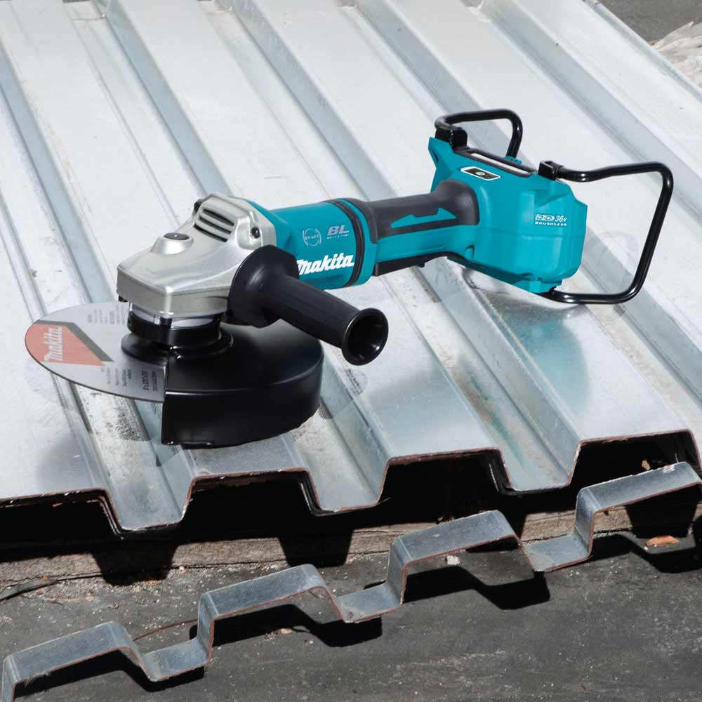 Makita XAG23ZU1 18V X2 LXT® Lithium-Ion (36V) Brushless Cordless 9Inch Paddle  Switch Cut-Off/Angle Grinder, electric brake, AWS™, lock-off, no lock-on
